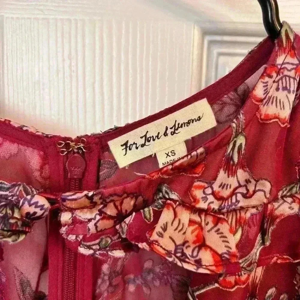 For Love and Lemons Flora Maxi Dress Size XS - Picture 5 of 8